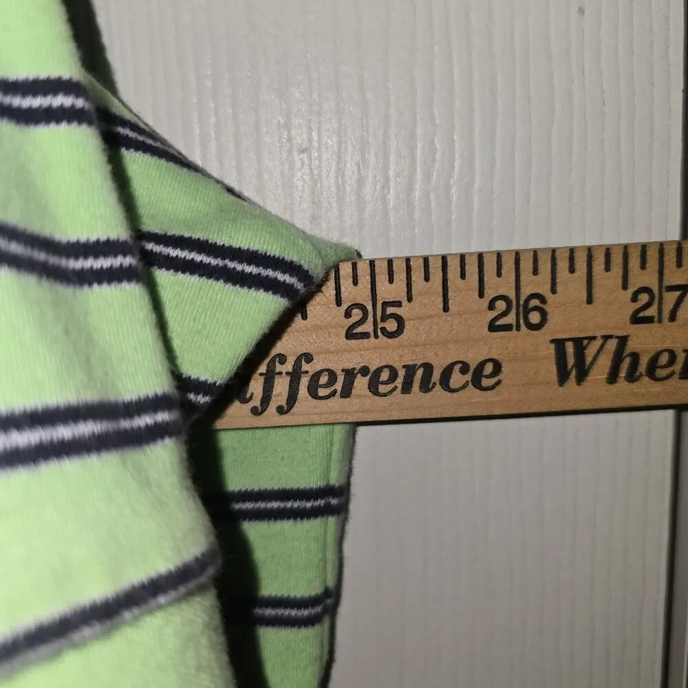 Polo Ralph Lauren Mens XL Short Sleeve Pima Cotton Green Striped Polo Pony